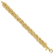 14K Yellow Gold 12.4 mm Polished Chain Bracelet