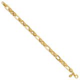 14K Yellow Gold 7.8 mm Lightweight Chain Bracelet, Polished
