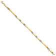 14K Two-tone Gold 4.5 mm Lightweight Chain Bracelet, Polished