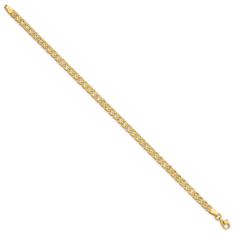 14K Yellow Gold 3.9 mm Lightweight Chain Bracelet, Polished