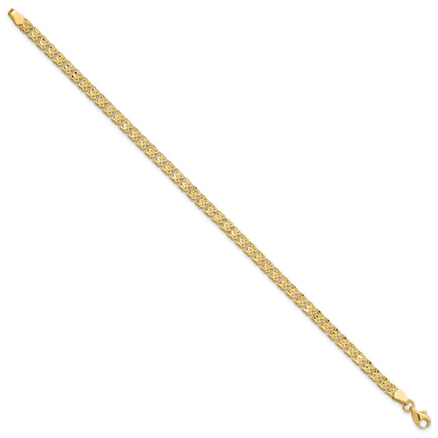 14K Yellow Gold 3.9 mm Lightweight Chain Bracelet, Polished