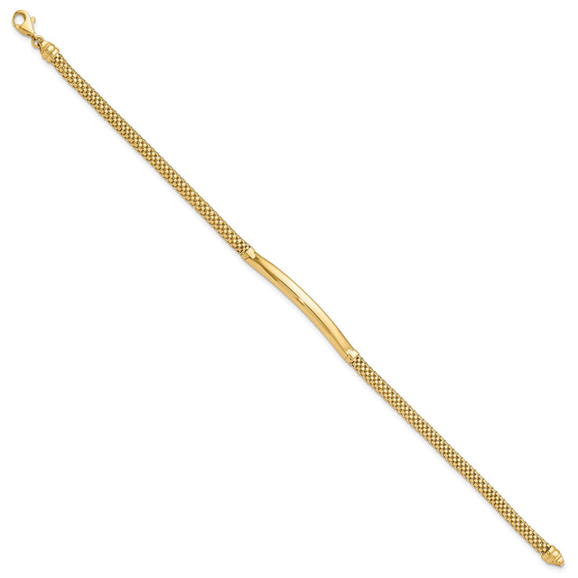 14K Yellow Gold 3.5 mm Lightweight Chain Bracelet, Polished