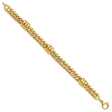 14K Yellow Gold 10.2 mm Polished Chain Bracelet