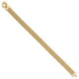 14K Yellow Gold 8.4 mm Polished Chain Bracelet