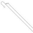 925 White Gold 1.4 mm Polished Chain Necklace