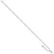 925 White Gold 0.95 mm Polished Chain Necklace