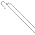 925 White Gold 2 mm Rope Chain Necklace, Polished