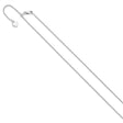925 White Gold 1 mm Polished Chain Necklace