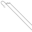 925 White Gold 1.4 mm Polished Chain Necklace