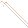 925 Rose Gold 0.85 mm Box Chain Necklace