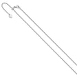 925 White Gold 1.2 mm Polished Chain Necklace