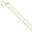 925 Yellow Gold 1.5 mm Polished Chain Necklace