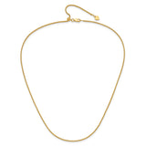 925 Yellow Gold 1.5 mm Polished Chain Necklace alternate angle
