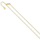 925 Yellow Gold 0.85 mm Box Chain Necklace
