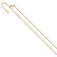 925 Yellow Gold 1.4 mm Polished Chain Necklace