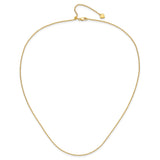 925 Yellow Gold 1.4 mm Polished Chain Necklace alternate angle