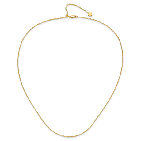 925 Yellow Gold 1.4 mm Polished Chain Necklace alternate angle