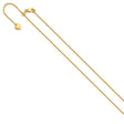 925 Yellow Gold 0.95 mm Polished Chain Necklace