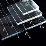 925 White Gold 1.5 mm Box Chain Necklace, Polished detail view