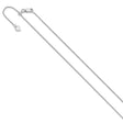 925 White Gold 1.1 mm Polished Chain Necklace