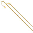 925 Yellow Gold 1.3 mm Polished Chain Necklace