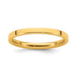 14k Yellow Gold Flat, Comfort Fit wedding band ring