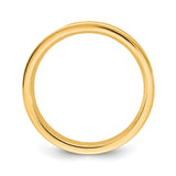 10k Yellow Gold Flat, Comfort Fit wedding band ring alternate angle