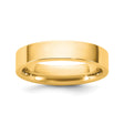 10k Yellow Gold Flat, Comfort Fit wedding band ring