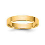 10k Yellow Gold Flat, Lightweight wedding band ring
