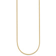 14K Yellow Gold 0.9 mm Franco Chain Necklace, Polished