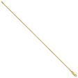 14K Yellow Gold 0.9 mm Franco Chain Bracelet, Polished