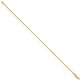 14K Yellow Gold 0.9 mm Franco Chain Bracelet, Polished