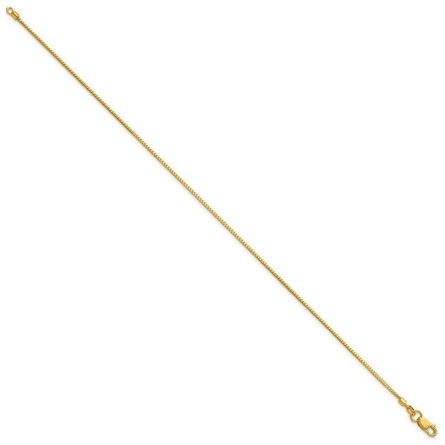 14K Yellow Gold 0.9 mm Franco Chain Bracelet, Polished