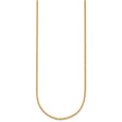 14K Yellow Gold 1 mm Franco Chain Necklace, Polished