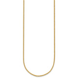 14K Yellow Gold 1 mm Franco Chain Necklace, Polished