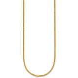 14K Yellow Gold 1.5 mm Franco Chain Necklace, Polished