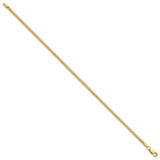 14K Yellow Gold 1.5 mm Franco Chain Bracelet, Polished alternate angle