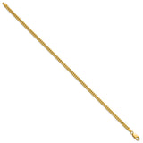 14K Yellow Gold 2.3 mm Franco Chain Bracelet, Polished alternate angle