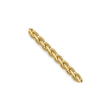 14K Yellow Gold 2.3 mm Polished Chain Necklace, Solid detail view