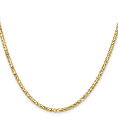 14K Yellow Gold 2.8 mm Polished Chain Necklace, Solid