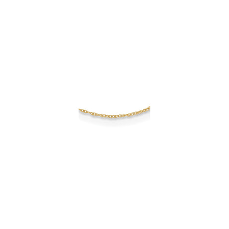 14K Yellow Gold 1 mm Cable Chain Necklace alternate angle