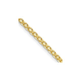 14K Yellow Gold 1.8 mm Polished Chain Necklace, Solid detail view
