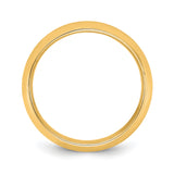 10k Yellow Gold Domed wedding band ring alternate angle
