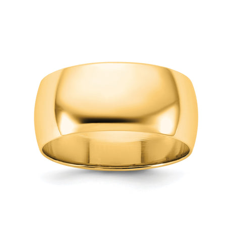 10k Yellow Gold Domed, Lightweight wedding band ring