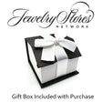 8x6mm Oval Cubic Zirconia slide Charm Pendant in Real 14k Yellow Gold