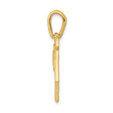 14k Yellow Gold Chai Pendant with Filigree Design, Jewish Symbol of Life, Unisex Charm