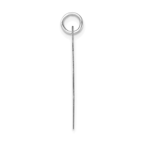 14k White Gold Heart Lock Pendant, Polished Padlock Charm with Minimalist Design