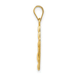 14k Yellow Gold ASL I Love You Hand Pendant, Sign Language Symbol of Love and Inclusivity