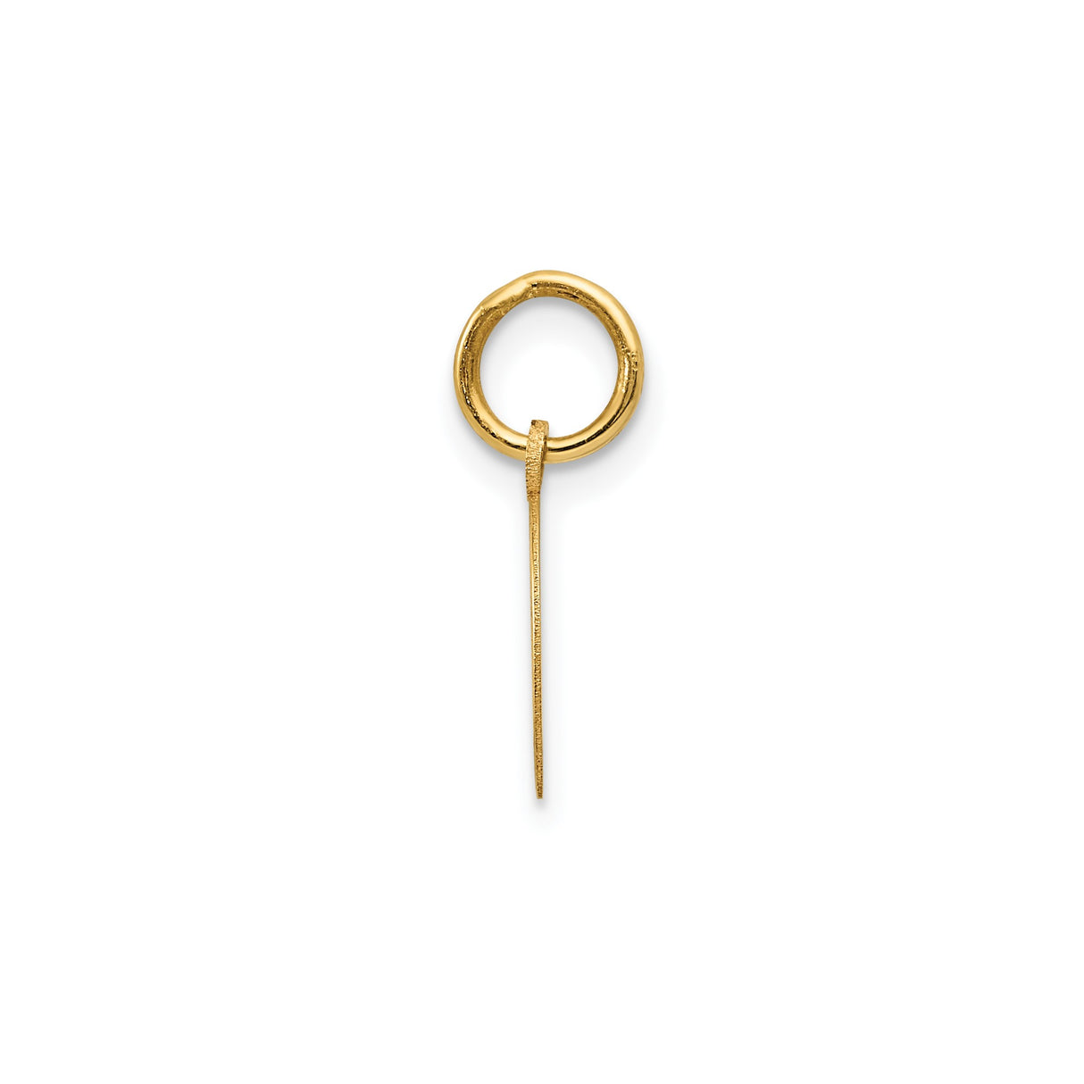 14k Yellow Gold Horseshoe Pendant, Polished Finish Good Luck Equestrian Charm for Women