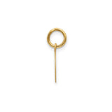14k Yellow Gold Horseshoe Pendant, Polished Finish Good Luck Equestrian Charm for Women